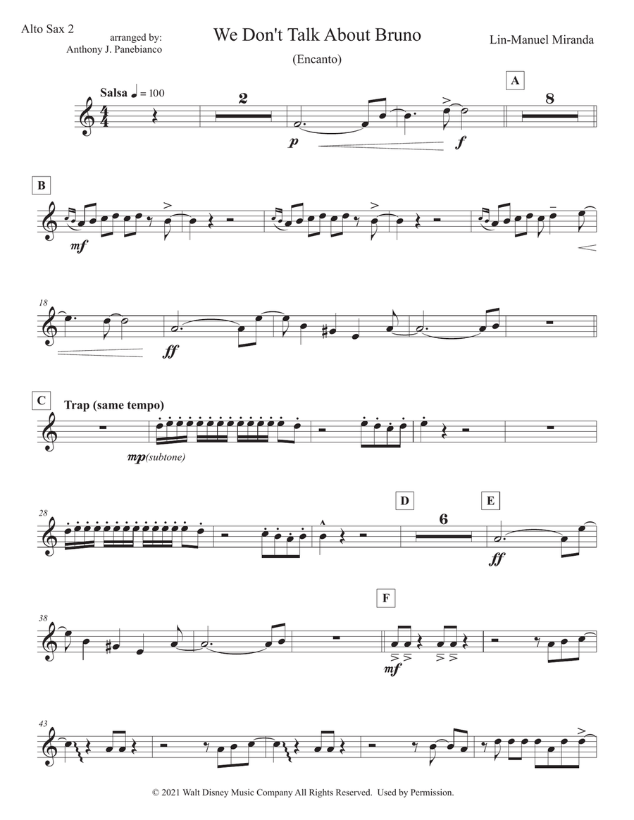 We Don't Talk About Bruno Jazz Ensemble scores gallery preview page 5