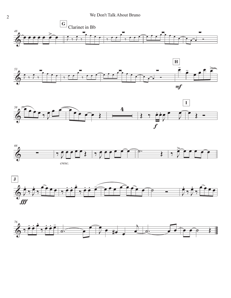 We Don't Talk About Bruno Jazz Ensemble scores gallery preview page 6