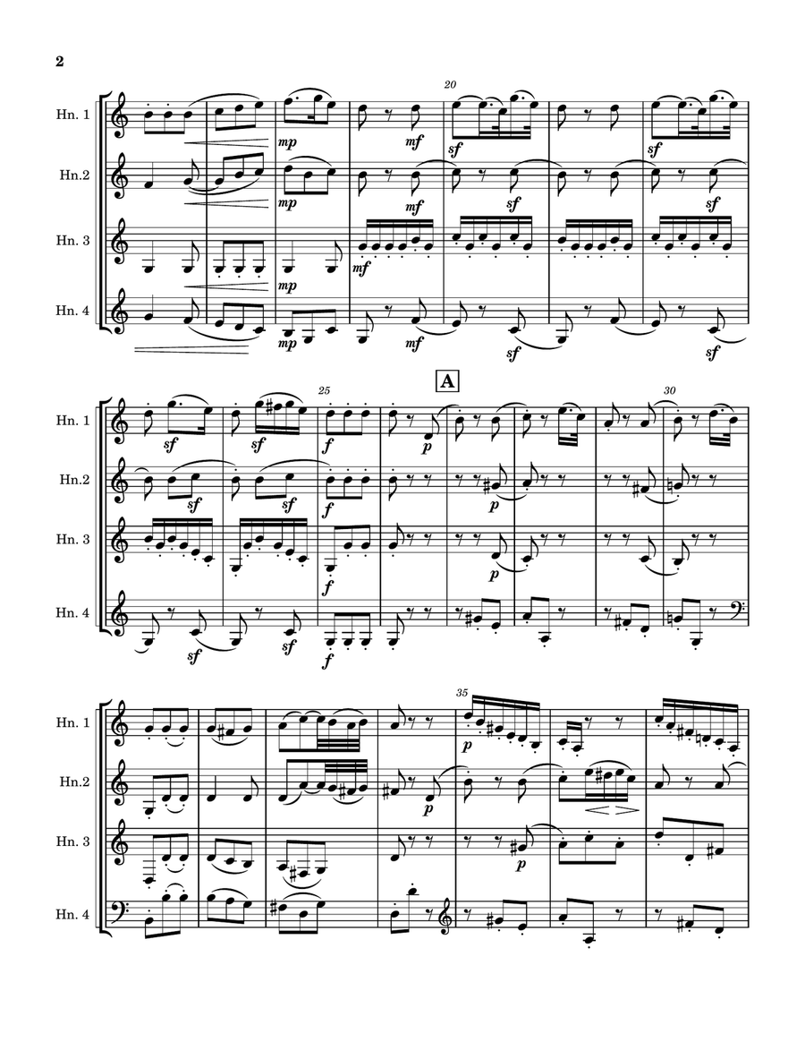 Beethoven Symphonies: Excerpts Volume 1 Brass Quartet scores gallery preview page 4
