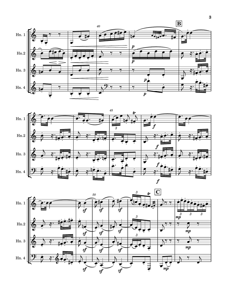 Beethoven Symphonies: Excerpts Volume 1 Brass Quartet scores gallery preview page 5