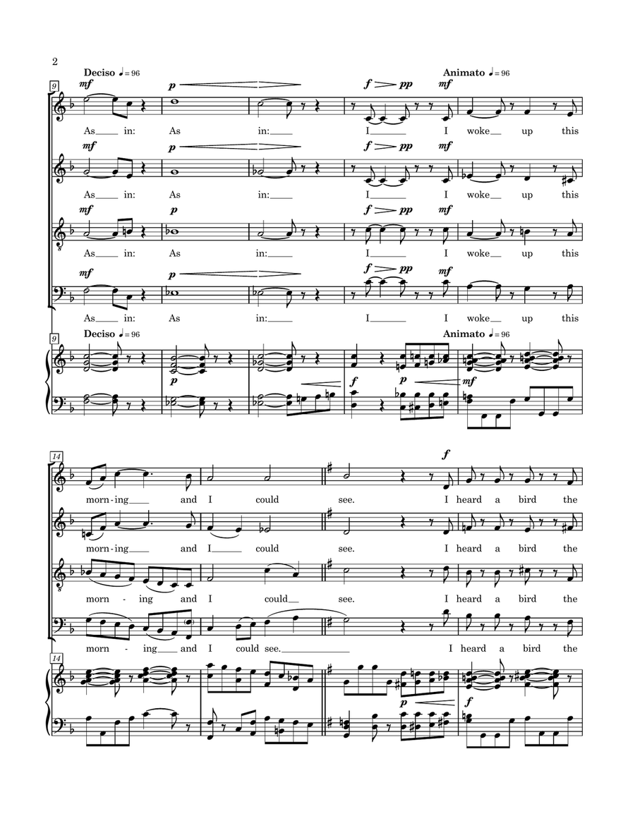 As In As In Piano, Vocal scores gallery preview page 4