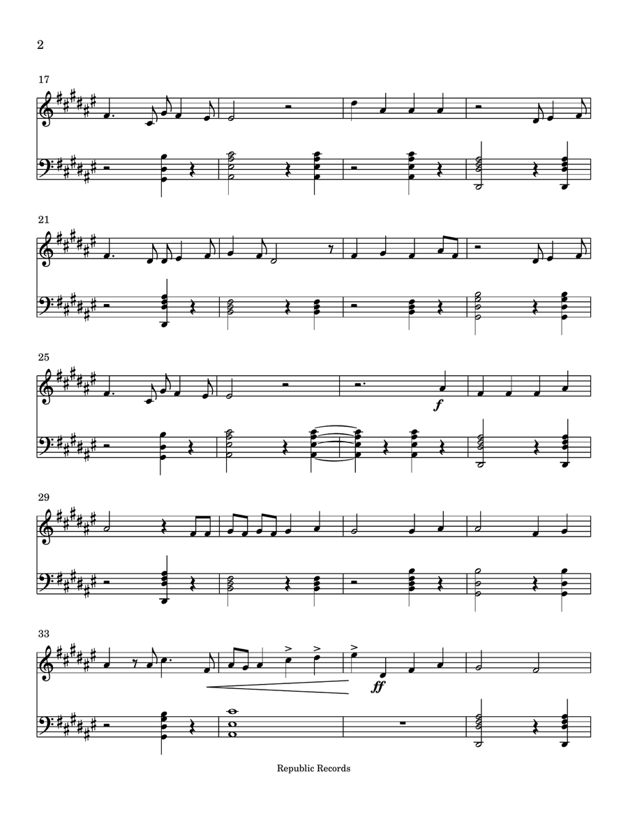 Dandelion Piano Solo scores gallery preview page 2