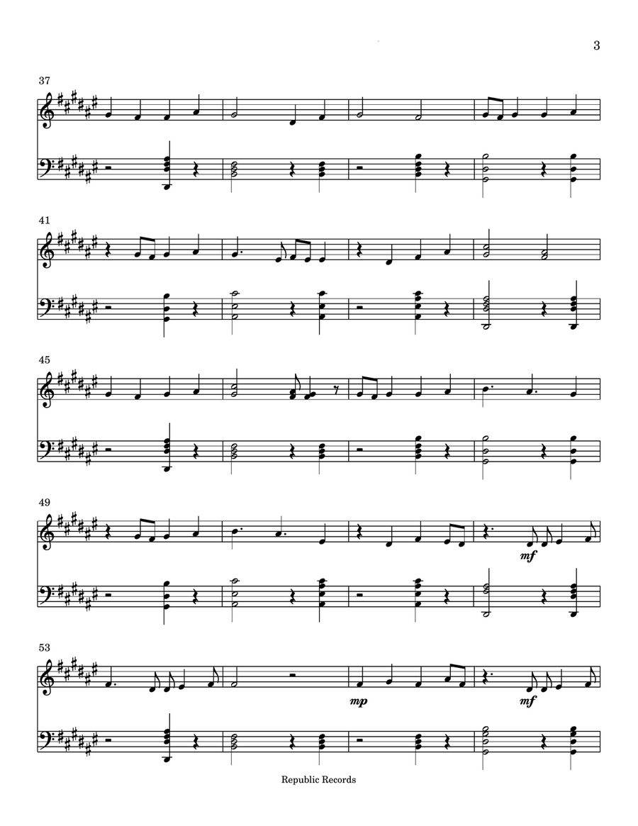 Dandelion Piano Solo scores gallery preview page 3