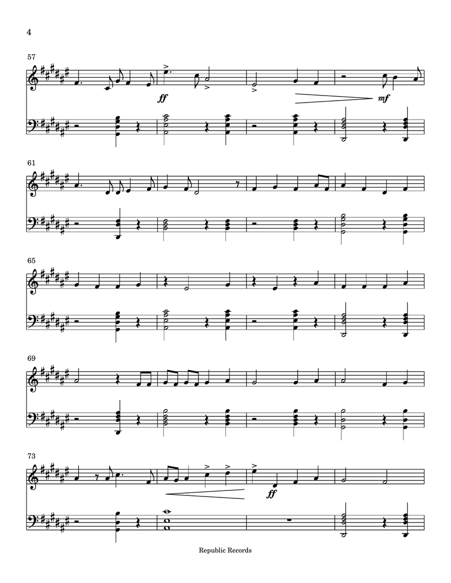 Dandelion Piano Solo scores gallery preview page 4