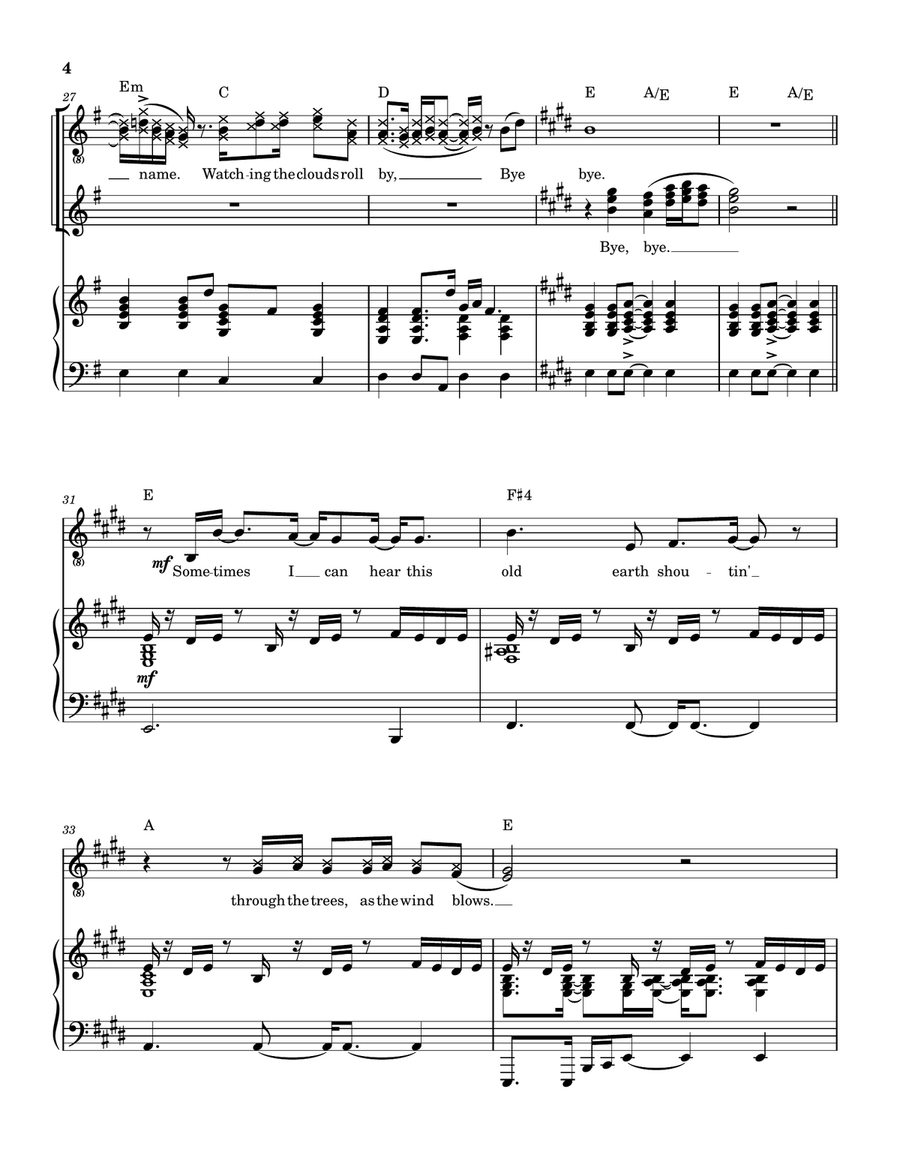 Mayberry Piano, Vocal scores gallery preview page 5