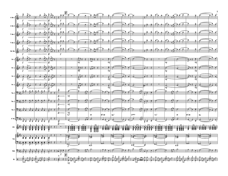 Die With A Smile Jazz Ensemble scores gallery preview page 3