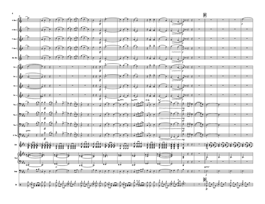 Die With A Smile Jazz Ensemble scores gallery preview page 4