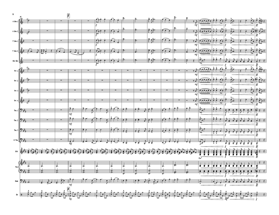 Die With A Smile Jazz Ensemble scores gallery preview page 6