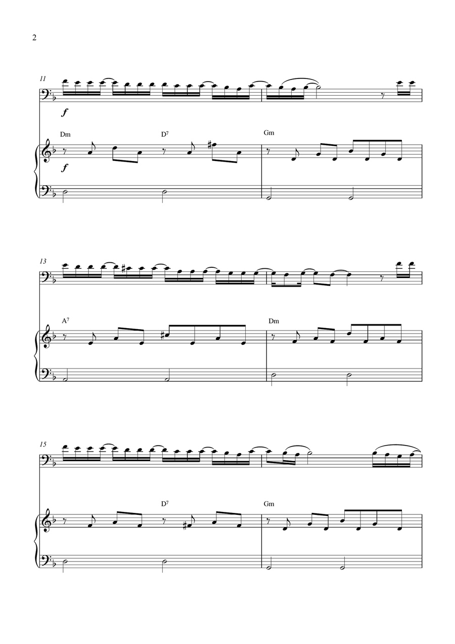 When You Told Me You Loved Me Euphonium scores gallery preview page 2