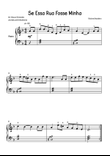 Se Essa Rua Fosse Minha - Partitura Simplificada para Piano