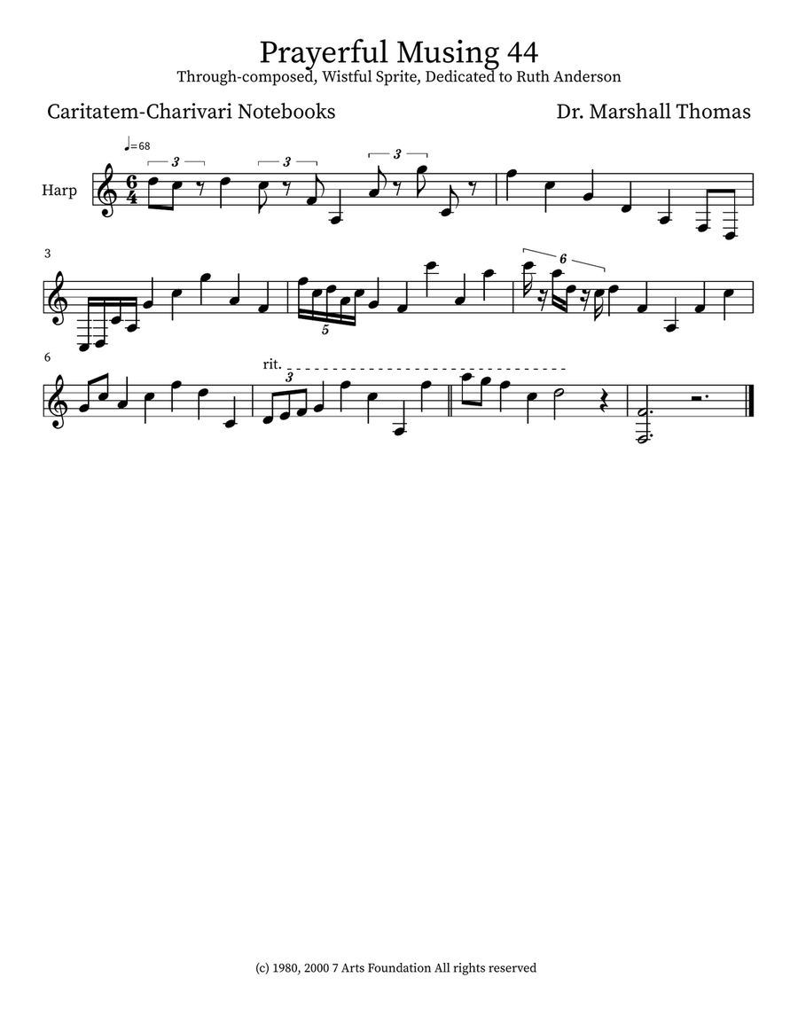 Prayerful Musing 44 Prayerful Musing 44 Small Ensemble scores gallery preview page 3
