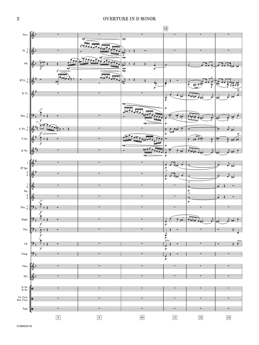 Overture in D minor Overture in D minor Concert Band scores gallery preview page 5