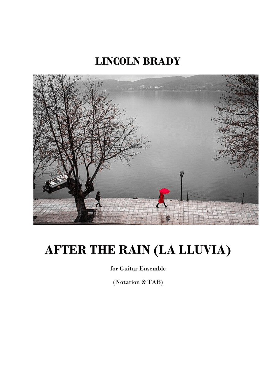 After the Rain (La Lluvia) with TAB Guitar Ensemble scores gallery preview page 1
