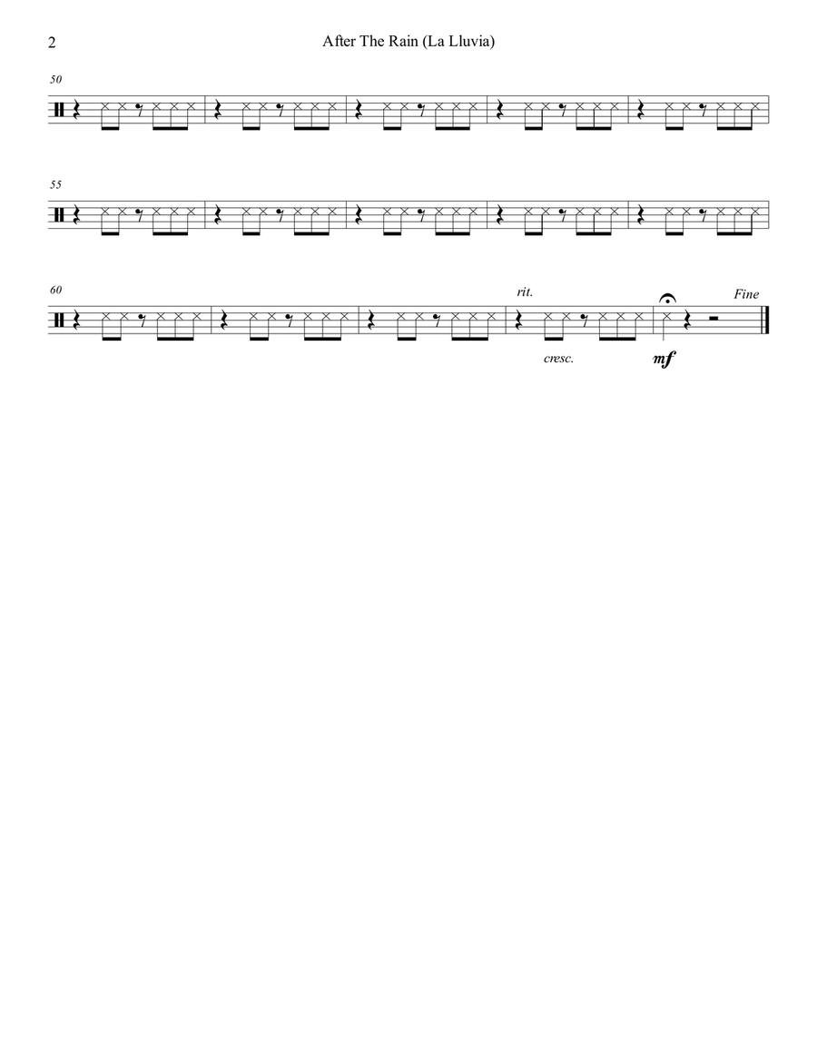After the Rain (La Lluvia) with TAB Guitar Ensemble scores gallery preview page 4