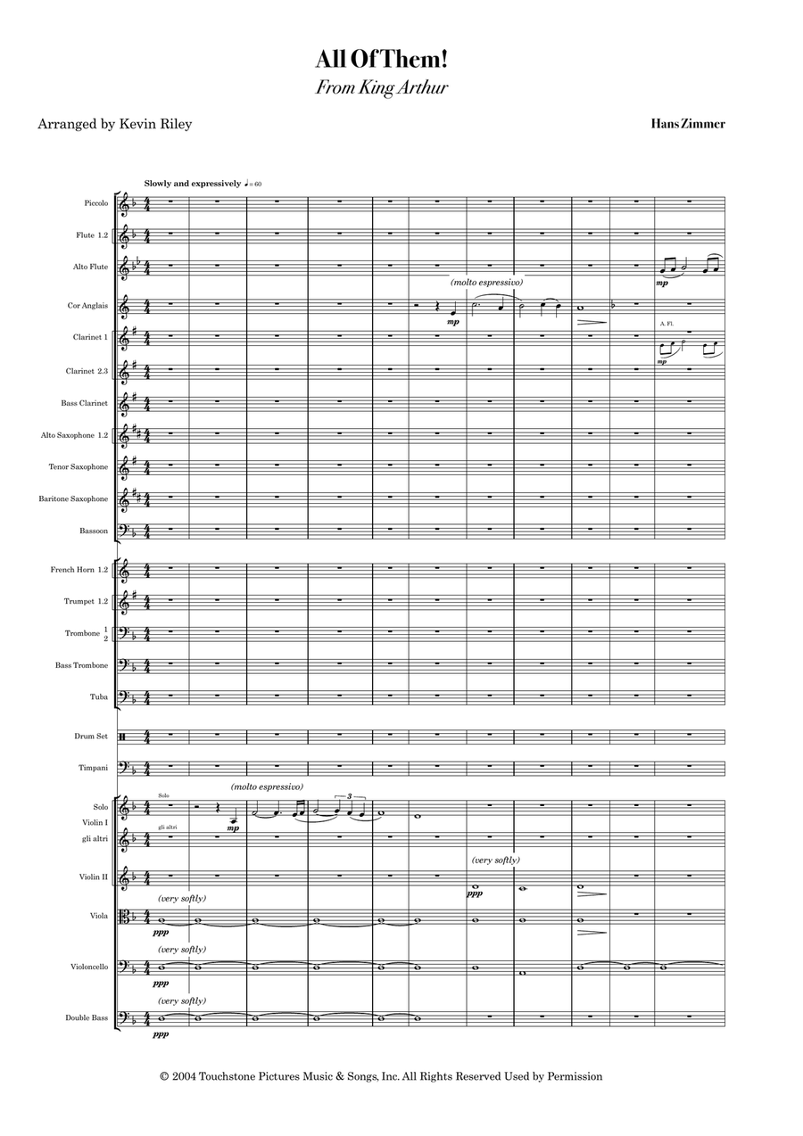 All Of Them! Full Orchestra scores gallery preview page 1