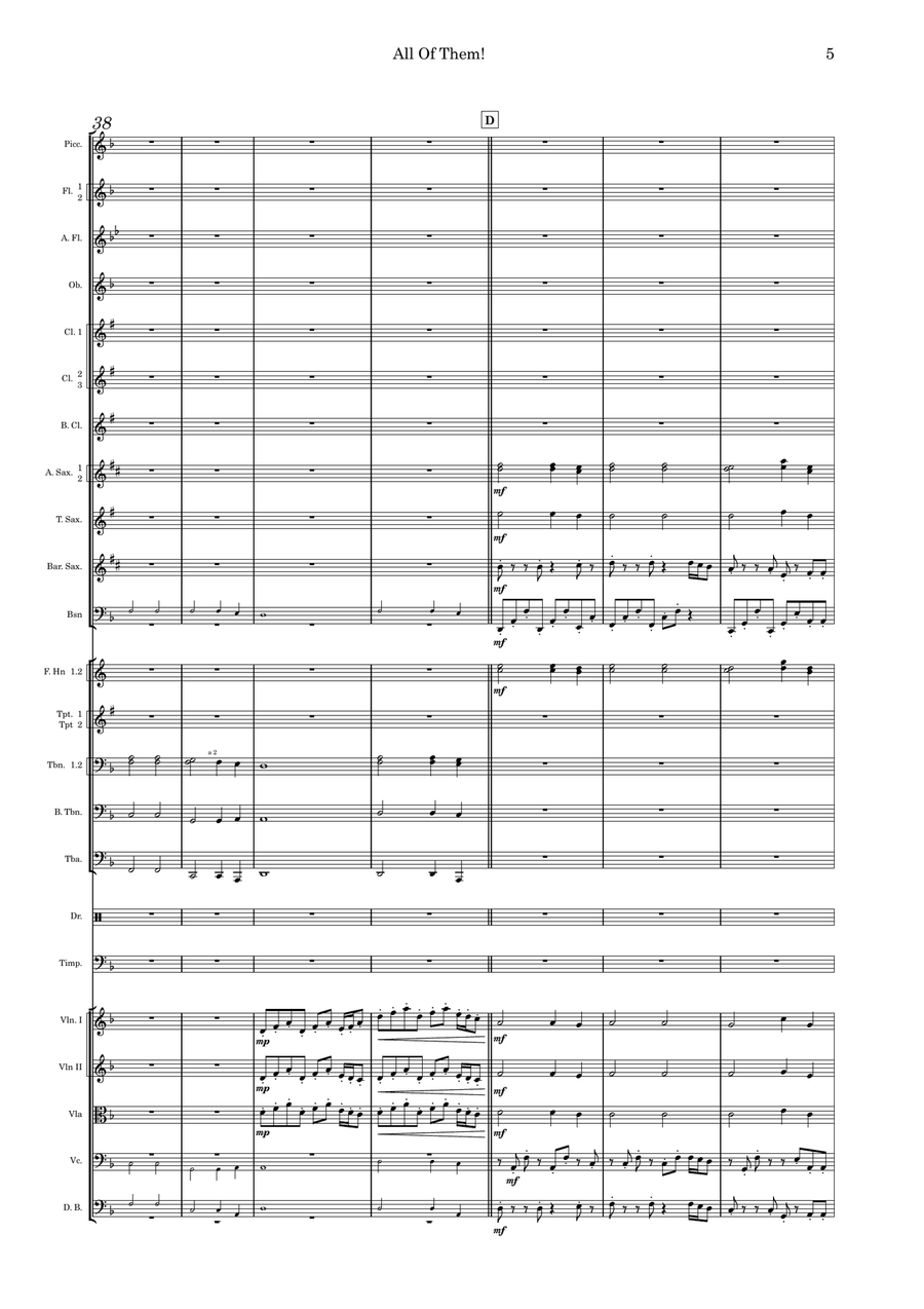 All Of Them! Full Orchestra scores gallery preview page 5