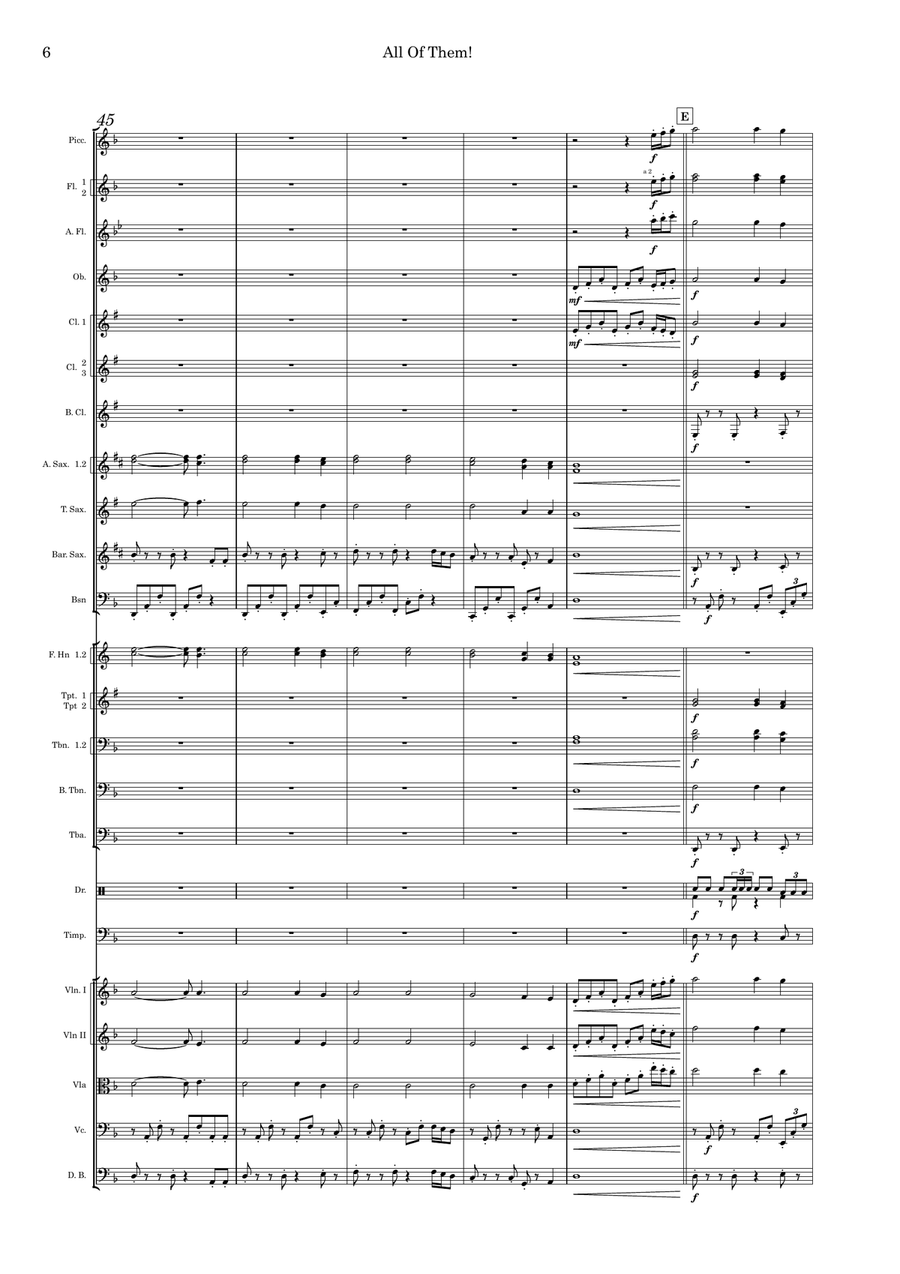 All Of Them! Full Orchestra scores gallery preview page 6