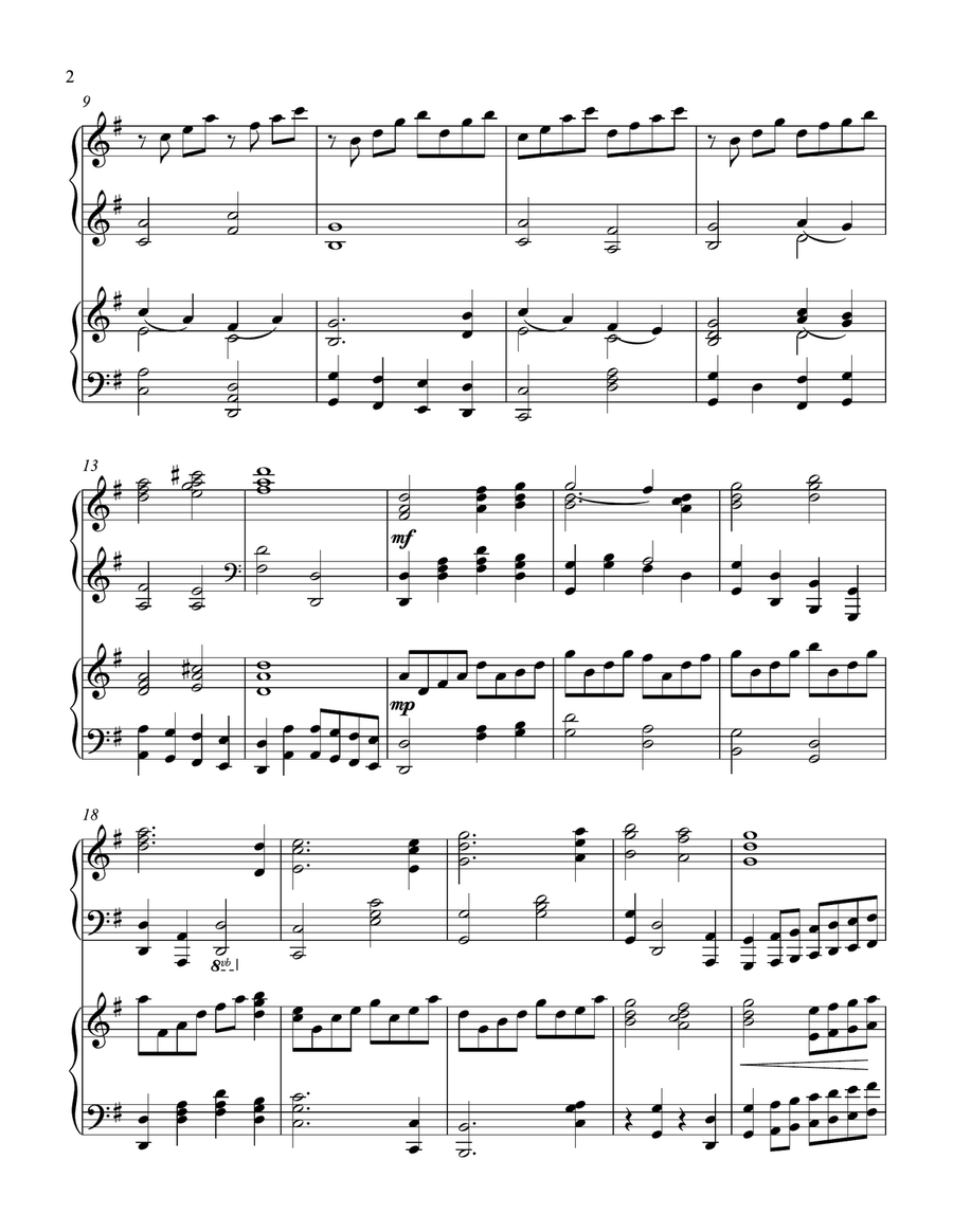 And Can It Be (2 piano duet) Piano Duet scores gallery preview page 3