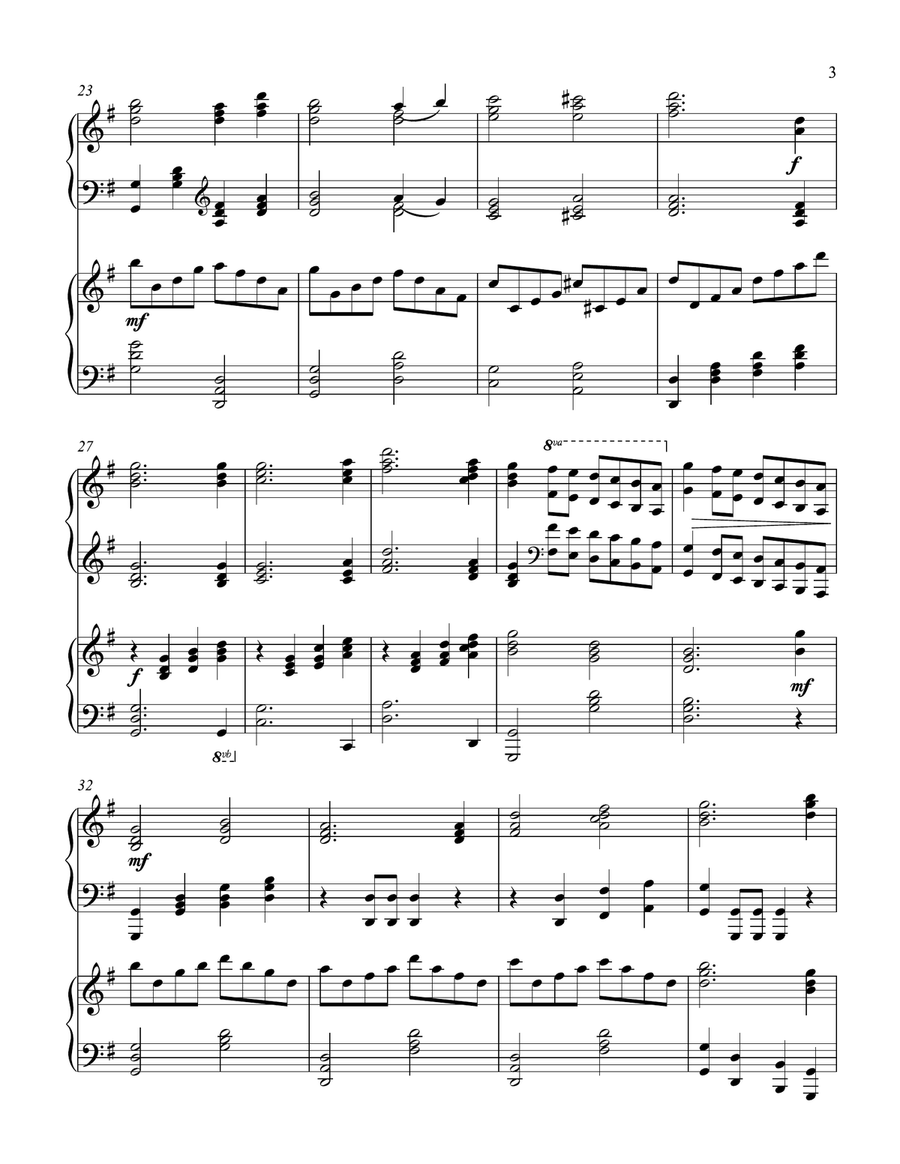 And Can It Be (2 piano duet) Piano Duet scores gallery preview page 4