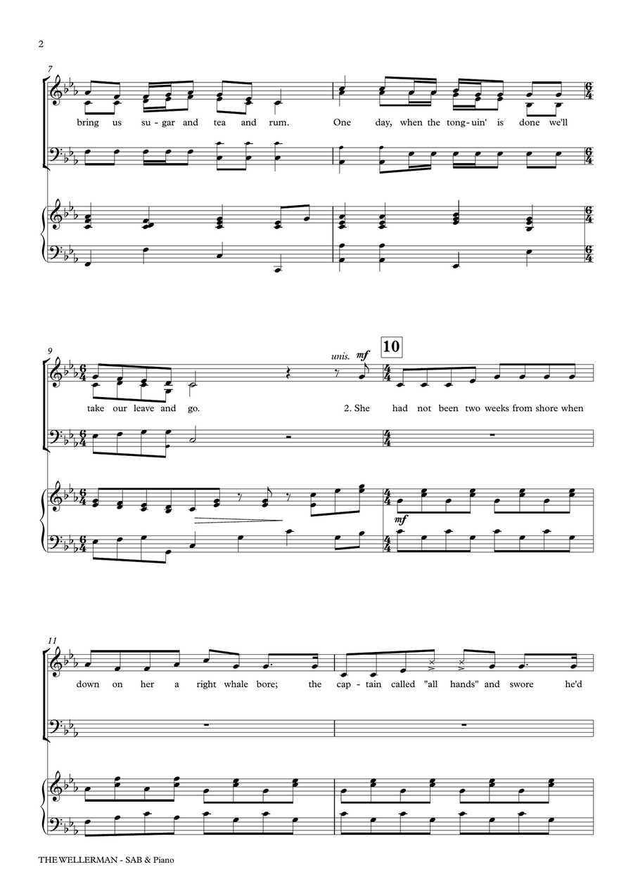 The Wellerman 3-Part scores gallery preview page 2