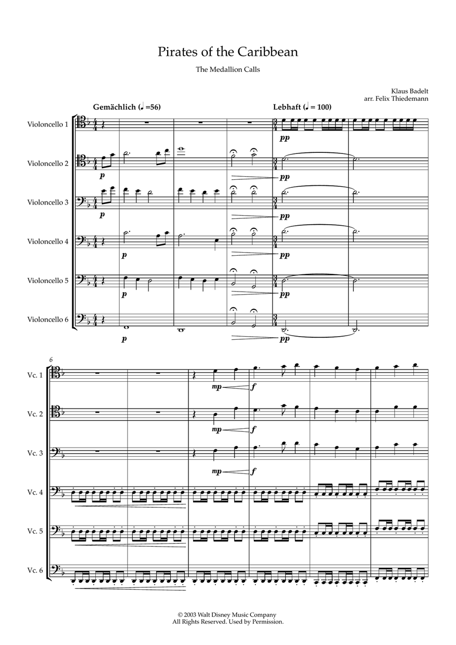 The Medallion Calls Chamber Music scores gallery preview page 1