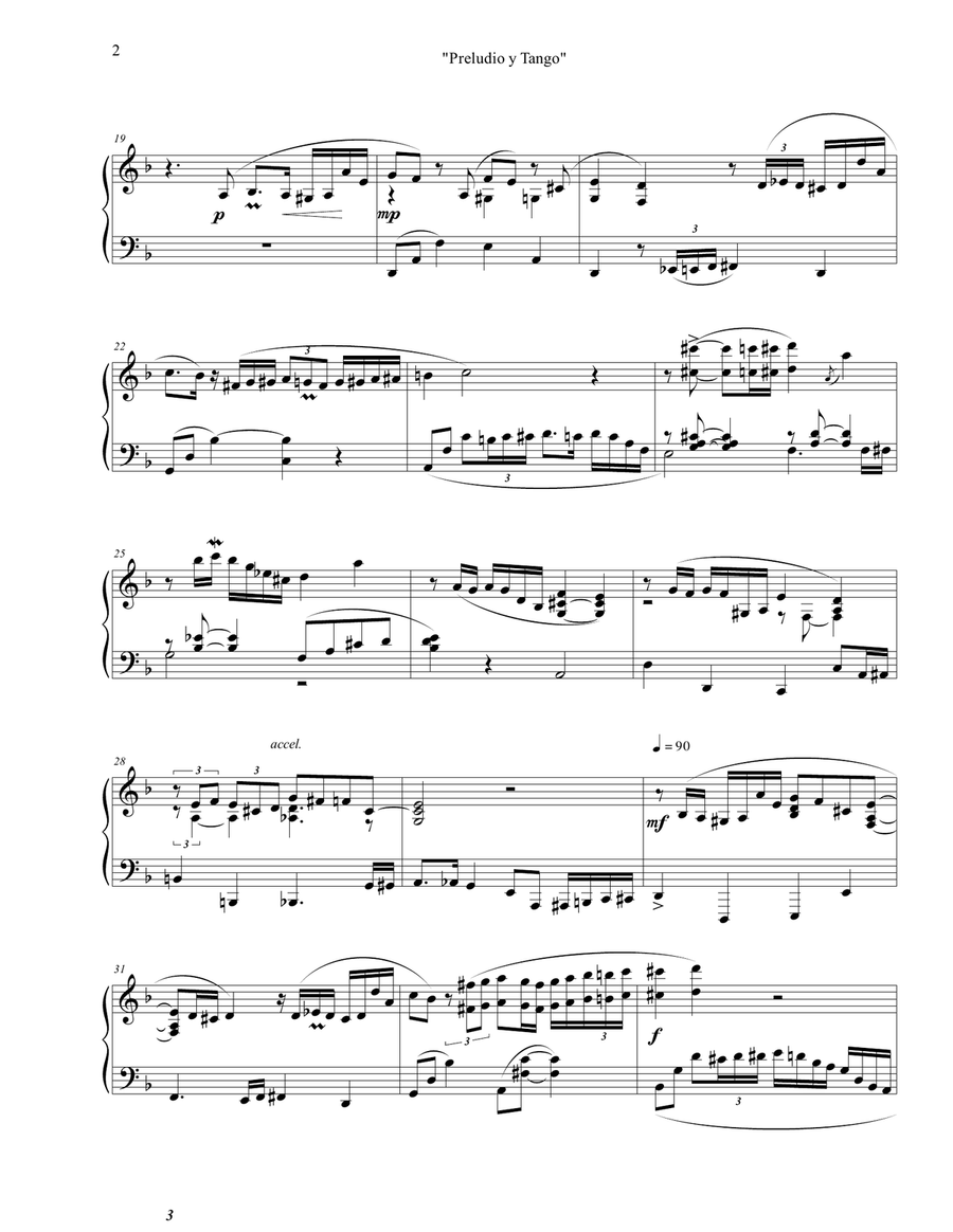 Preludio y tango Score and Parts scores gallery preview page 3