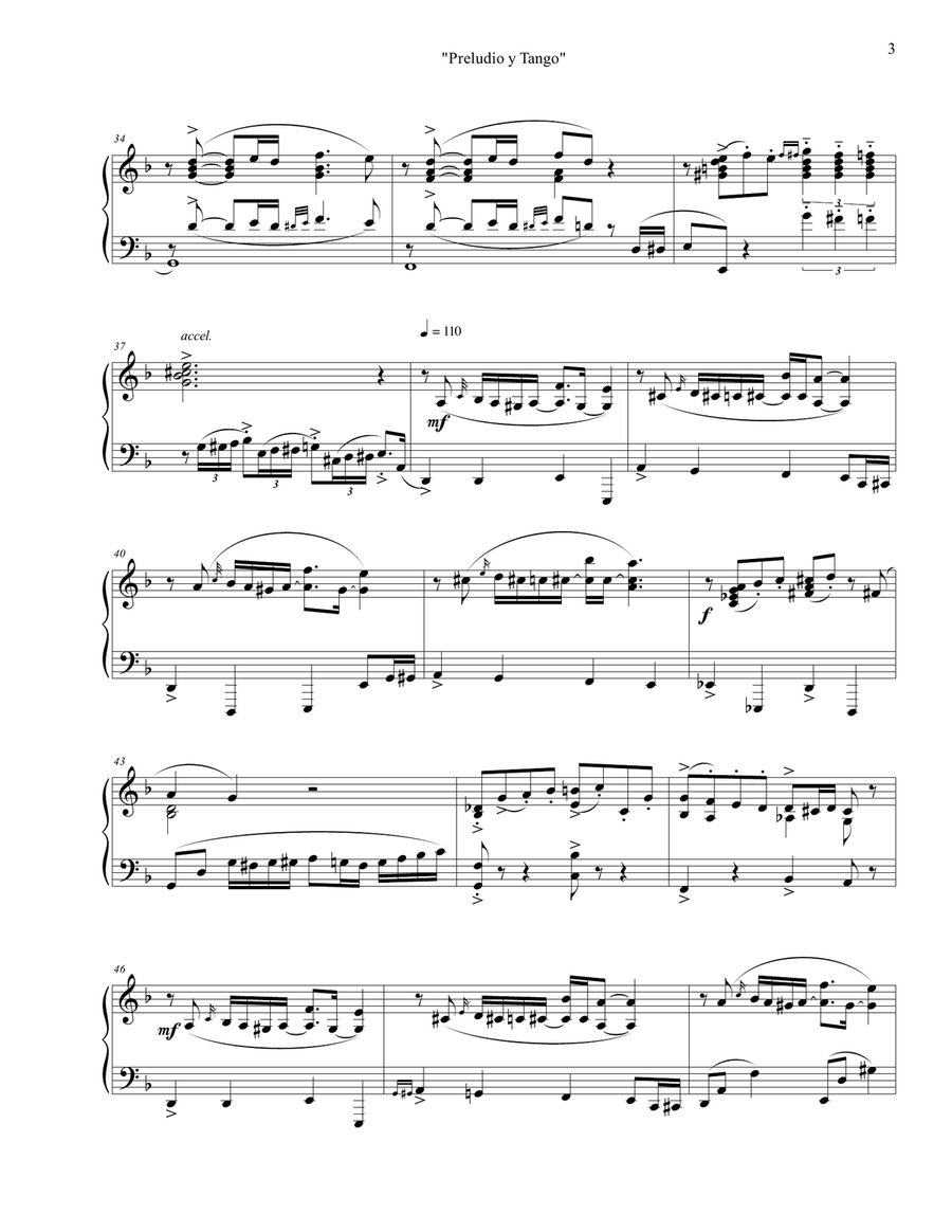 Preludio y tango Score and Parts scores gallery preview page 4