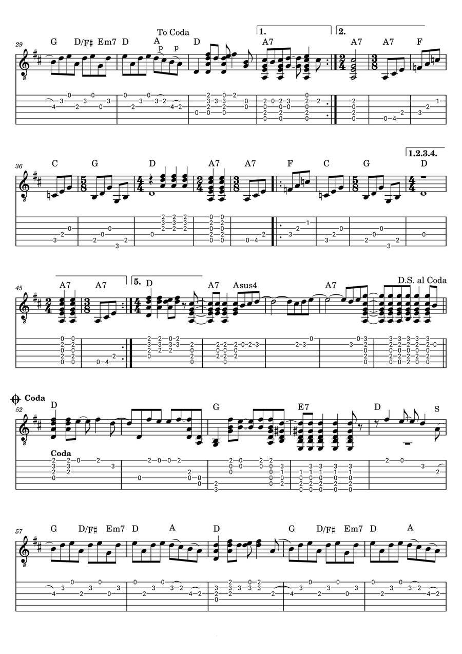 Here Comes The Sun Here Comes The Sun Acoustic Guitar scores gallery preview page 2