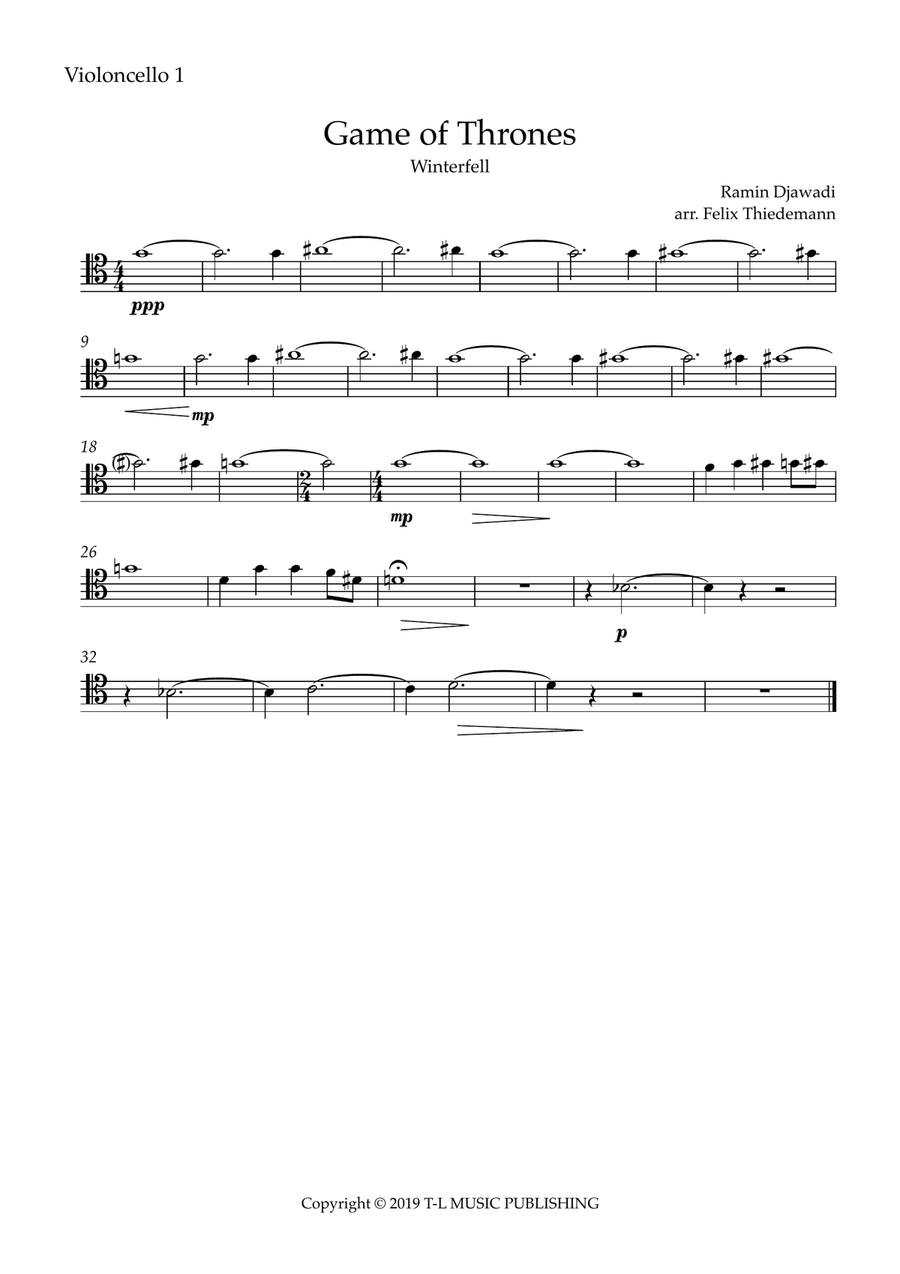 Winterfell Chamber Music scores gallery preview page 3