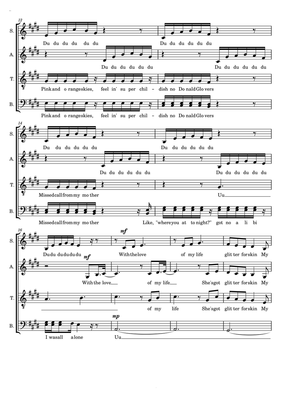 Golden Hour Golden Hour 4-Part scores gallery preview page 2