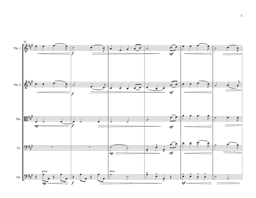 Vietnamese National Anthem for String Orchestra String Orchestra scores gallery preview page 3