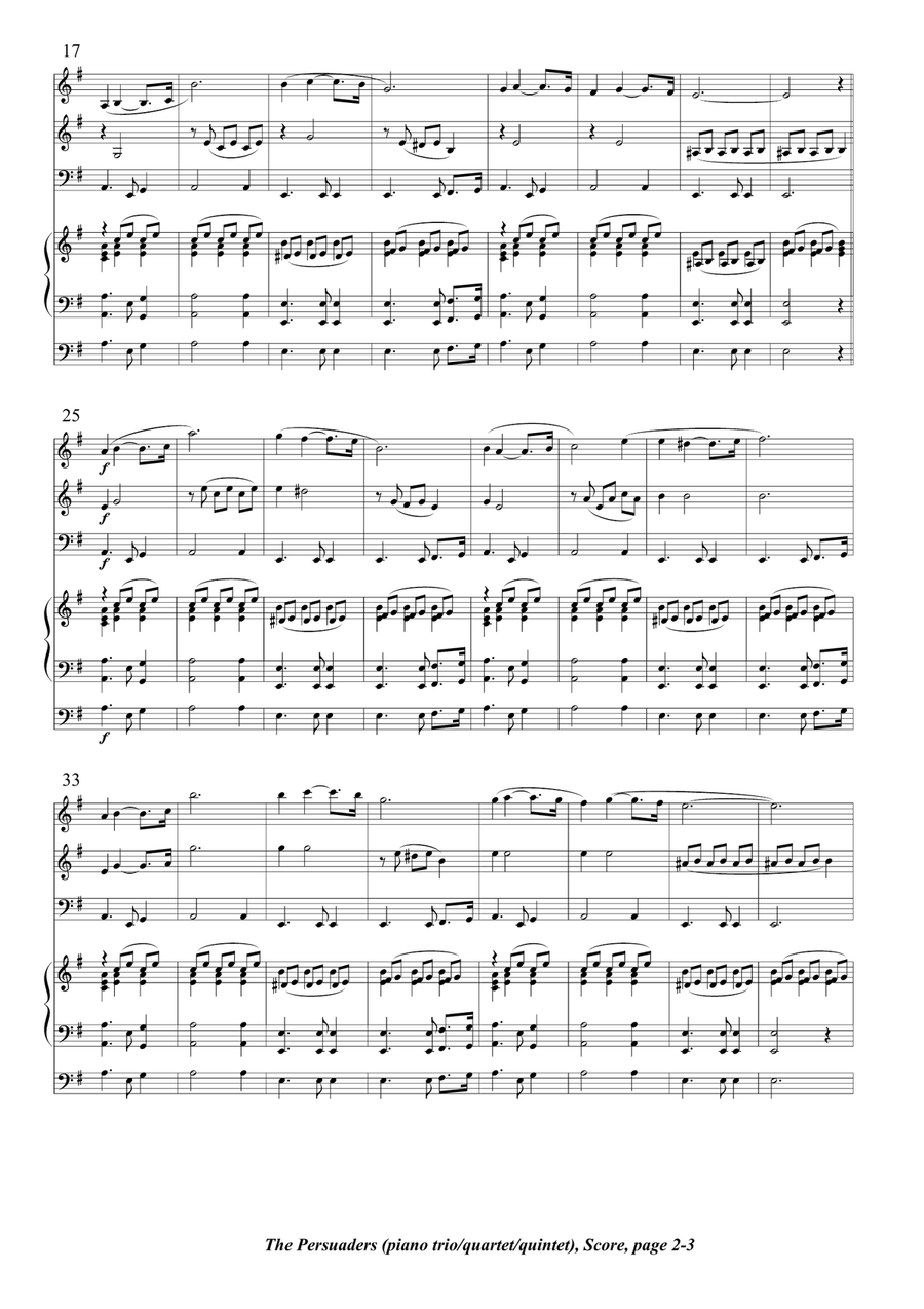 Theme From Persuaders Theme From Persuaders Piano Trio scores gallery preview page 2