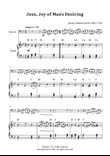 Jesu, Joy of Man's Desiring – Bassoon and Piano (B-flat major, with Chord Symbols)