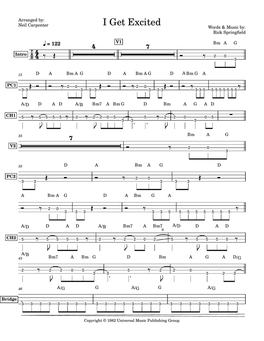 I Get Excited I Get Excited Acoustic Guitar scores gallery preview page 2