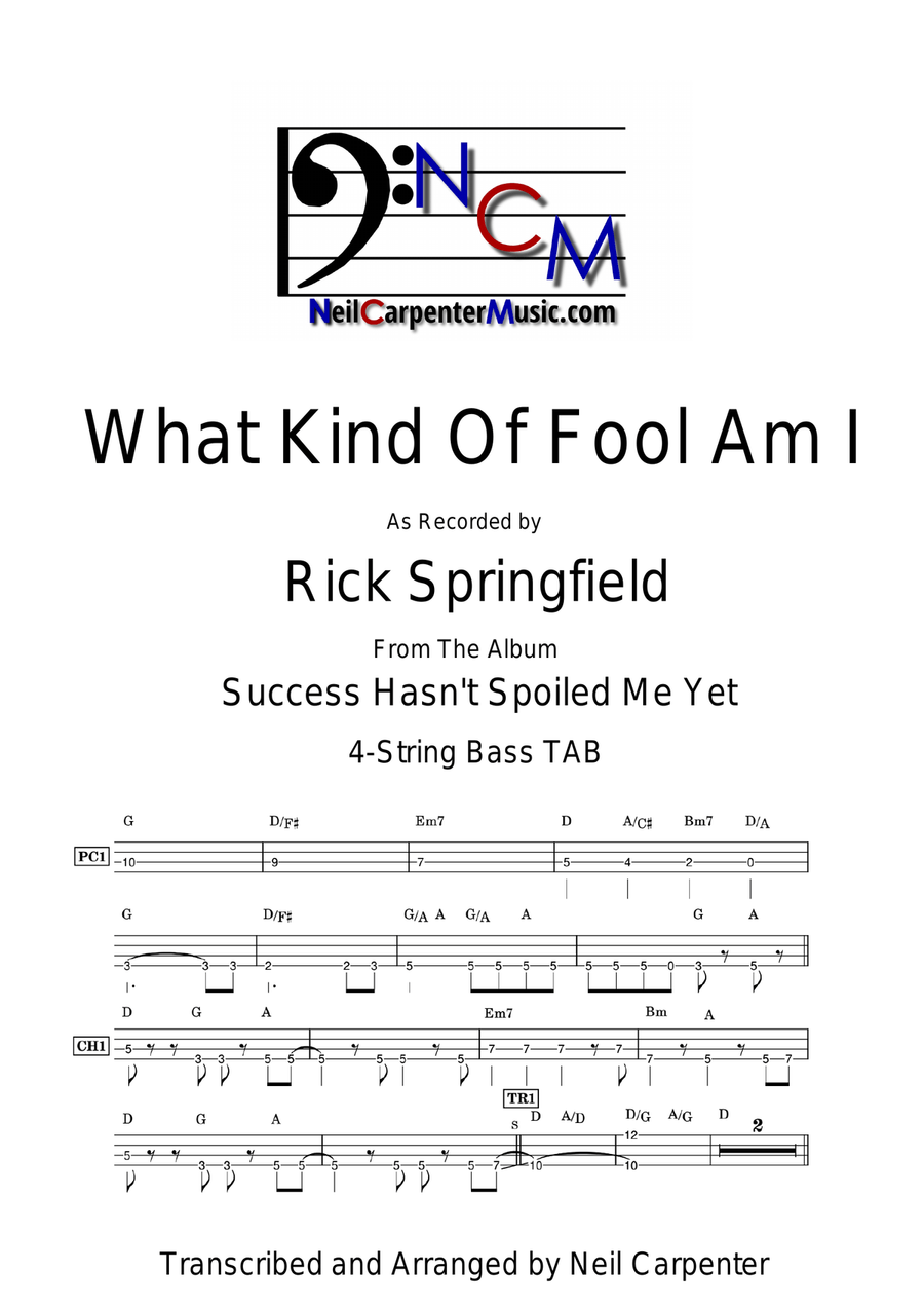 What Kind Of Fool Am I What Kind Of Fool Am I Acoustic Guitar scores gallery preview page 1