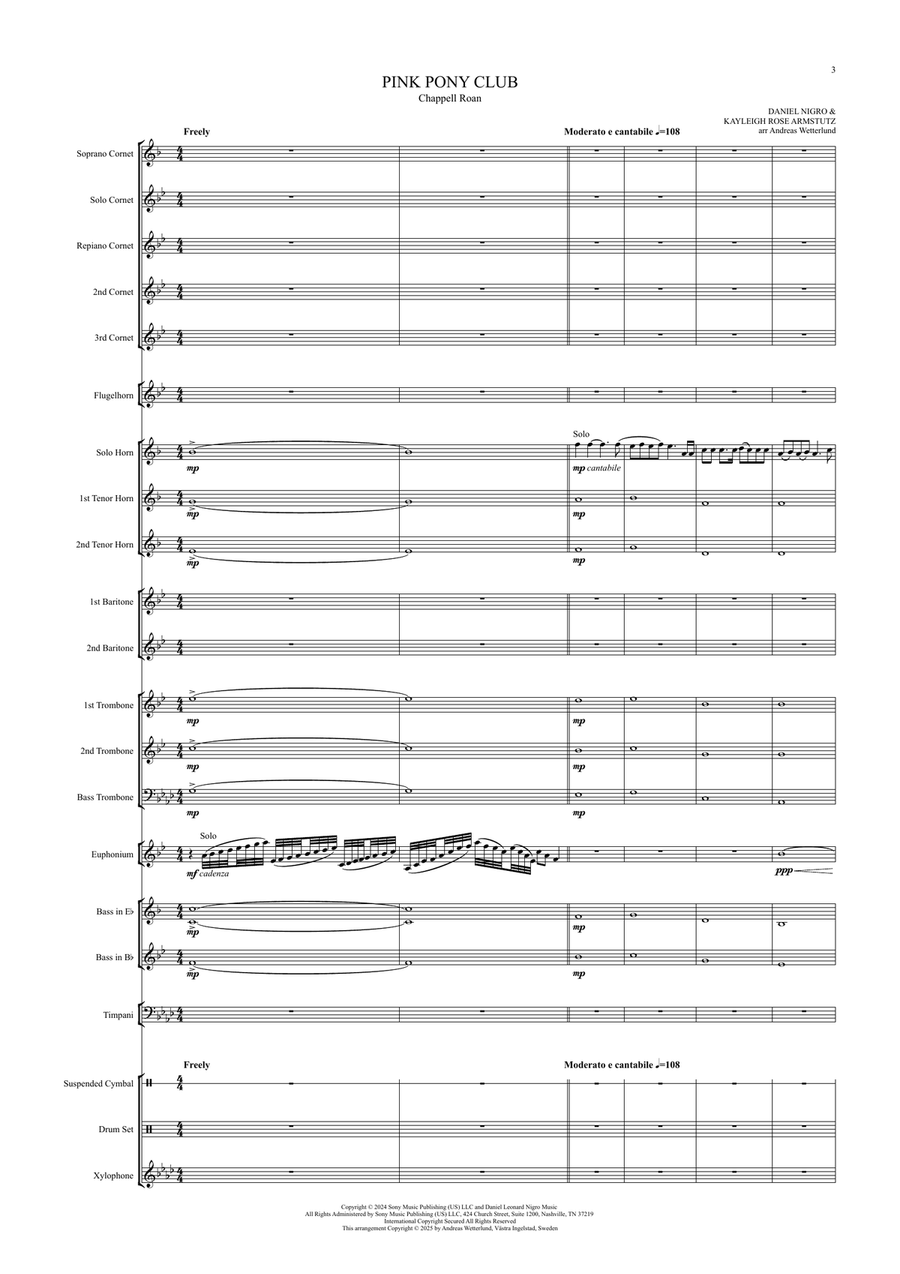 Pink Pony Club Brass Band scores gallery preview page 3
