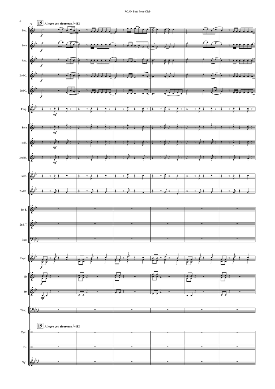 Pink Pony Club Brass Band scores gallery preview page 6