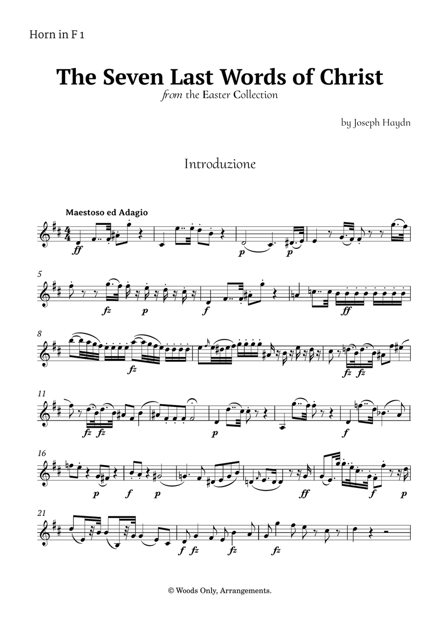 5 Easter Songs for French Horn Trio plus one Bonus Brass Trio scores gallery preview page 6