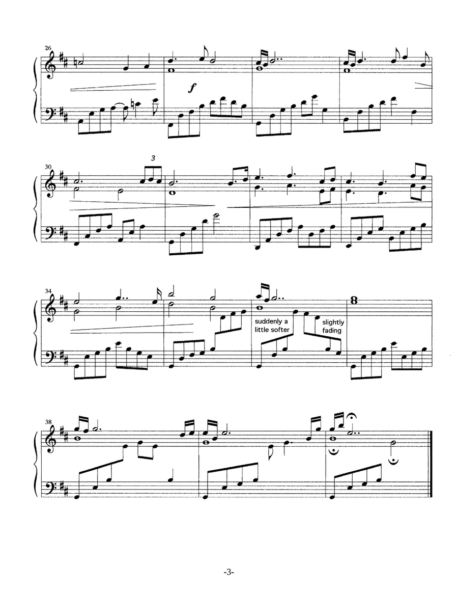 Three Verses Piano Solo scores gallery preview page 3