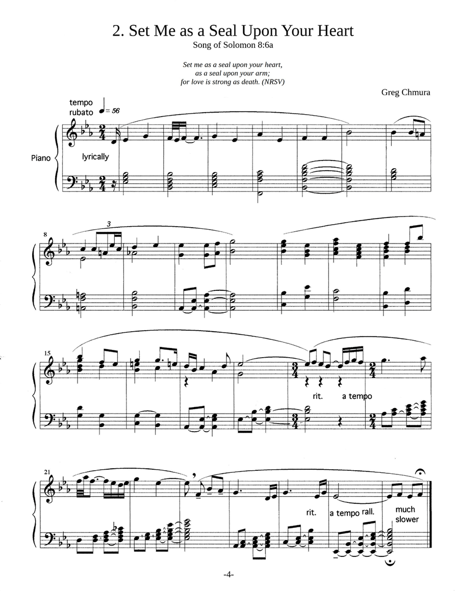 Three Verses Piano Solo scores gallery preview page 4