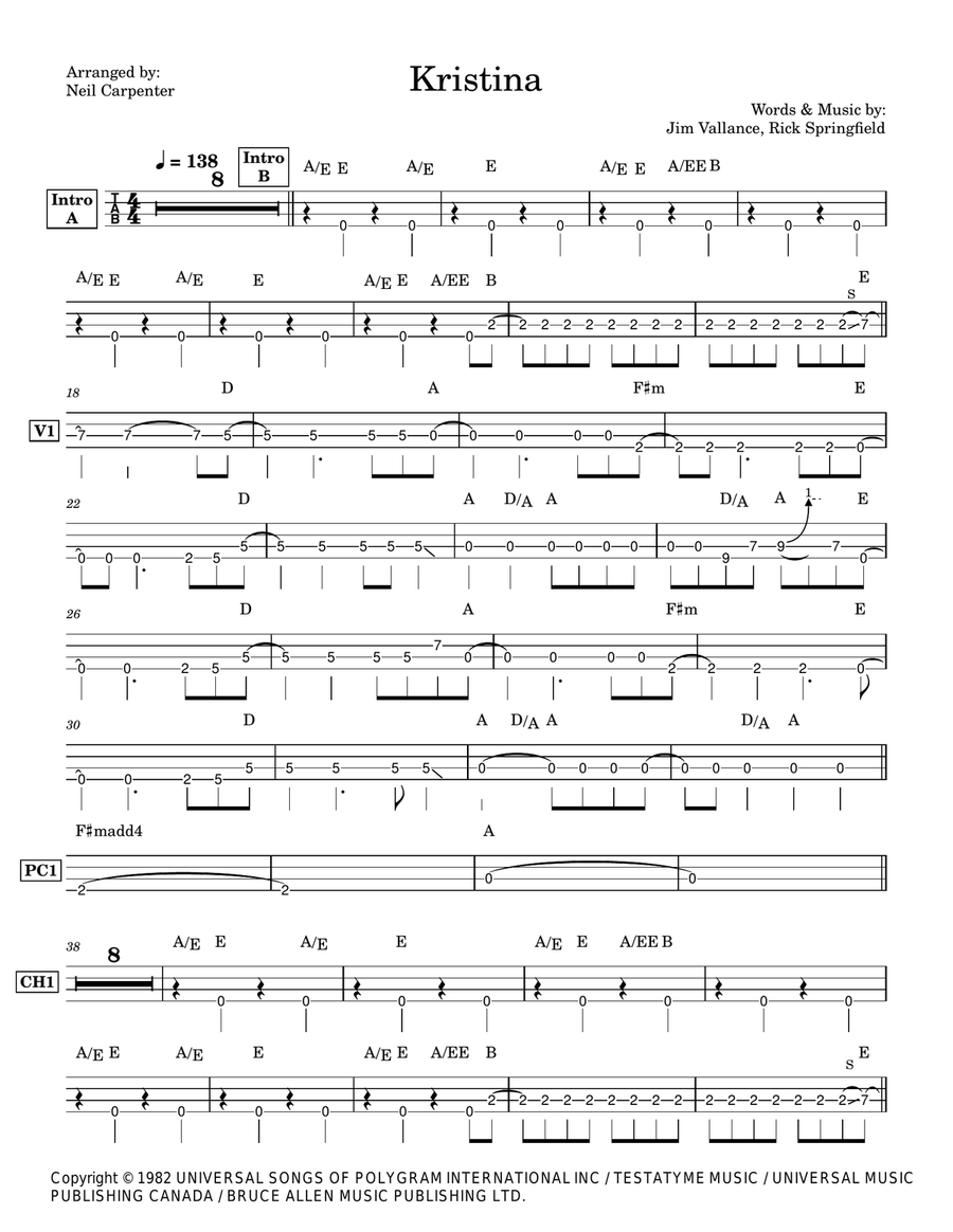 Kristina Kristina Acoustic Guitar scores gallery preview page 2