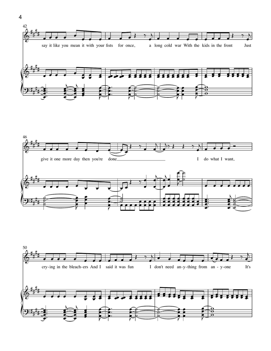 American Teenager American Teenager Piano, Vocal scores gallery preview page 4