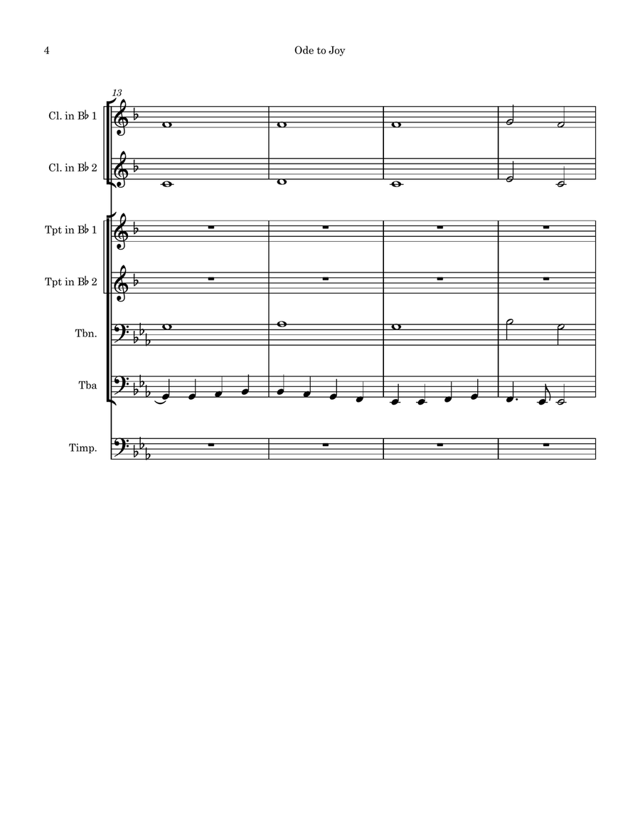 Ode to Joy (from Symphony No. 9) Small Ensemble scores gallery preview page 4