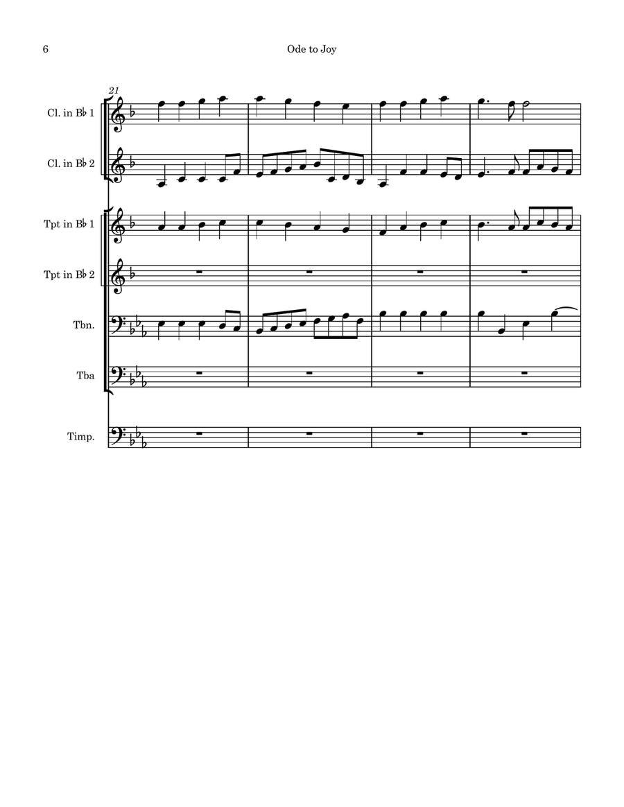 Ode to Joy (from Symphony No. 9) Small Ensemble scores gallery preview page 6