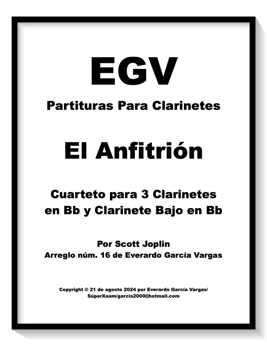 The Entertainer - Clarinet Quartet Clarinet Quartet scores gallery preview page 1