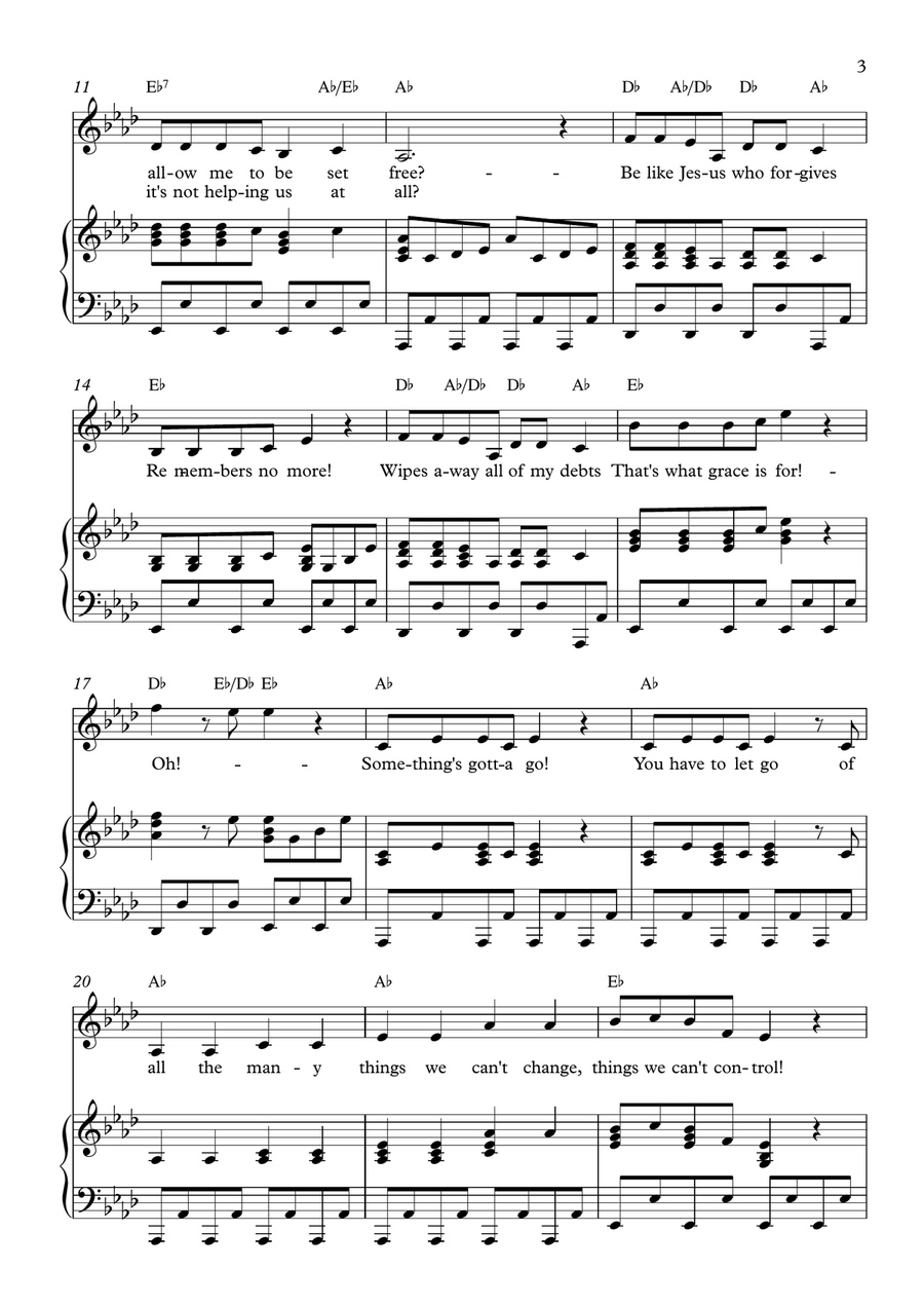 Something's Gotta Go! Something's Gotta Go! Piano, Vocal scores gallery preview page 3
