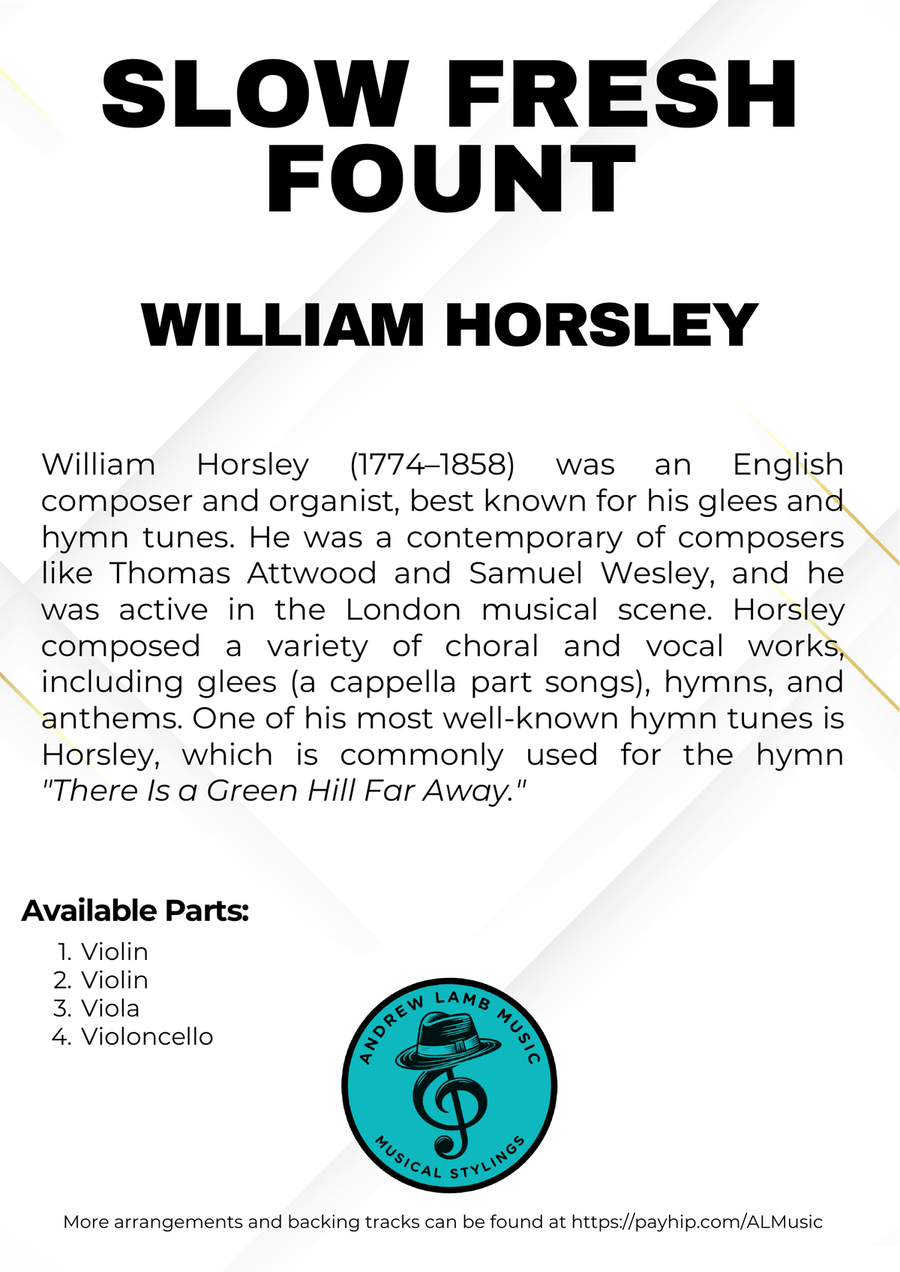 William HORSLEY | Slow Fresh Fount | for String Quartet String Quartet scores gallery preview page 3