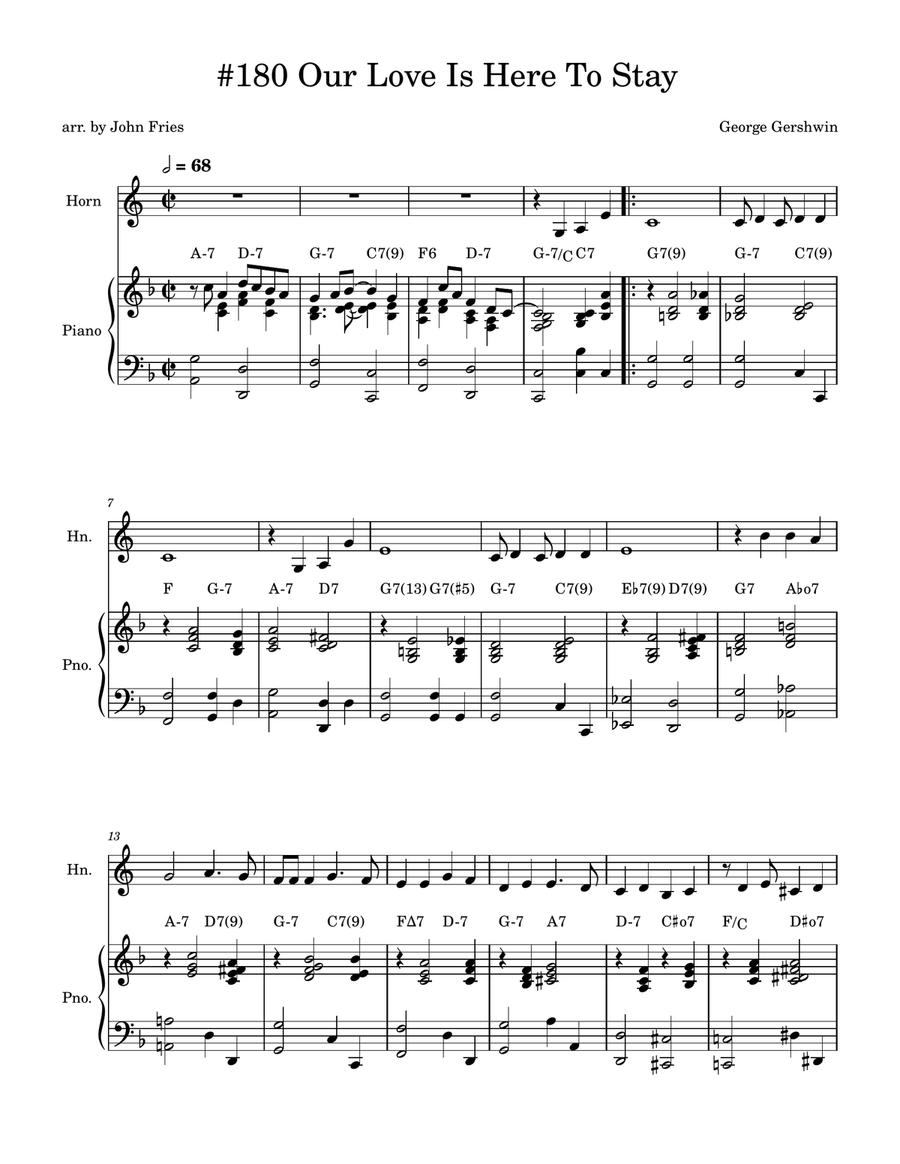 Our Love Is Here To Stay Piano scores gallery preview page 1