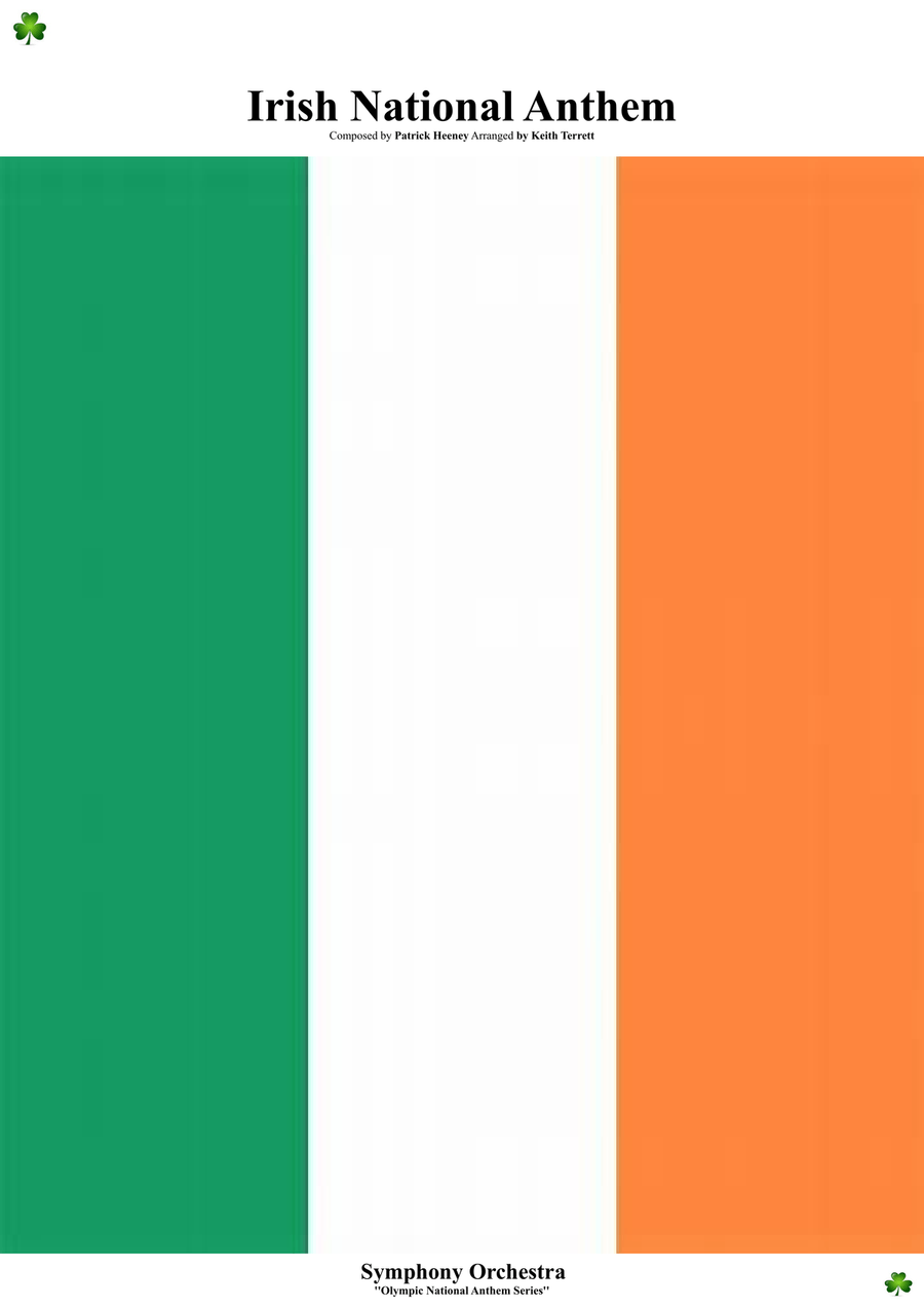 Irish National Anthem ( Amhrán na bhFiann) for Symphony Orchestra (Olympic National Anthem Series) Full Orchestra scores gallery preview page 1
