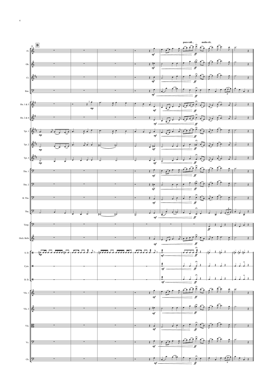 Irish National Anthem ( Amhrán na bhFiann) for Symphony Orchestra (Olympic National Anthem Series) Full Orchestra scores gallery preview page 4